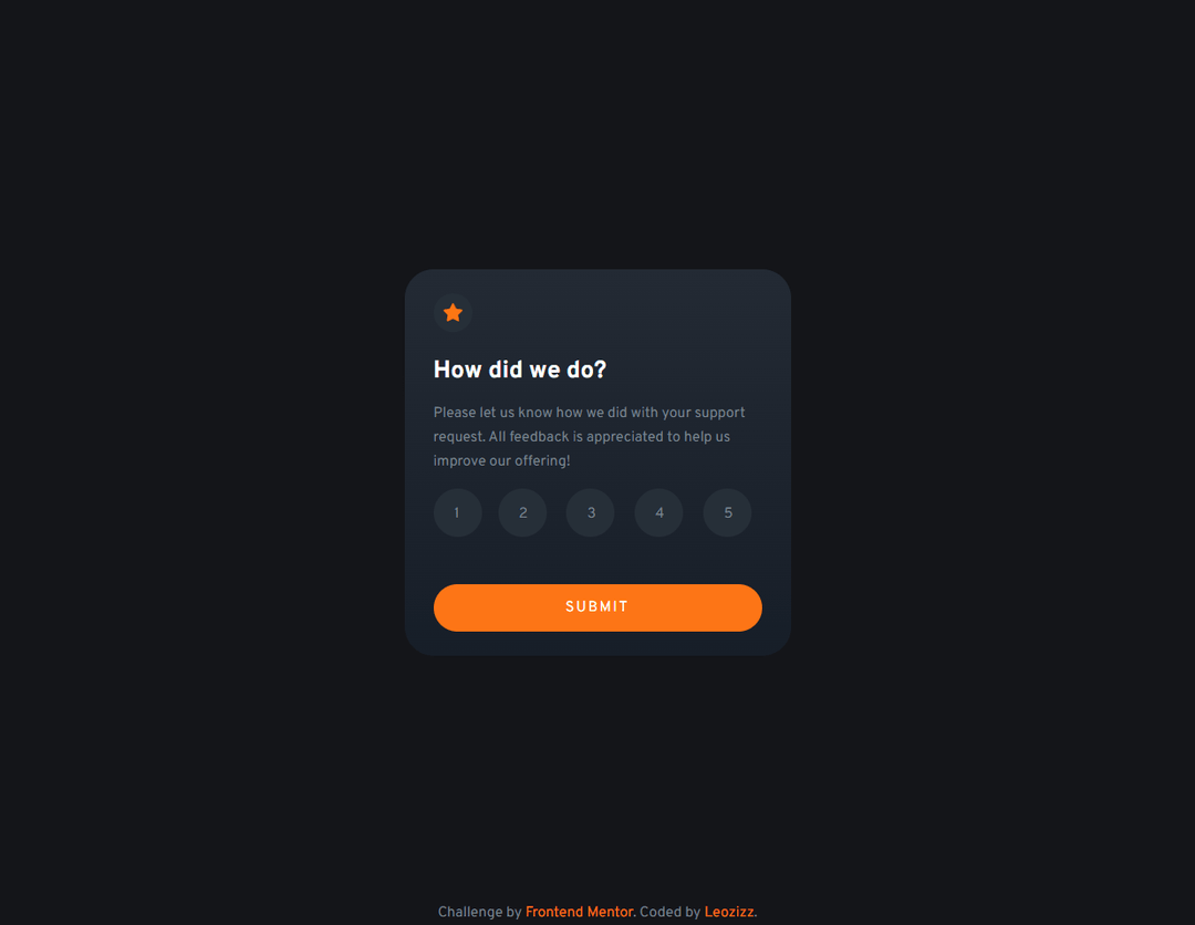 Interactive Rating Component